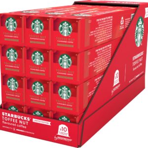 Starbucks By Nespresso Toffee Nut Coffee 12×10 Nespresso Coffee Capsules